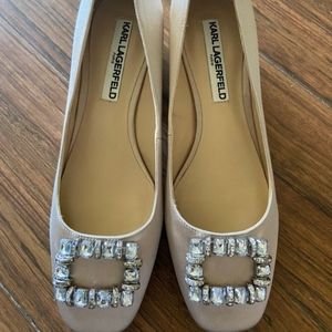 Karl Lagerfeld Jeweled Pumps 7.5